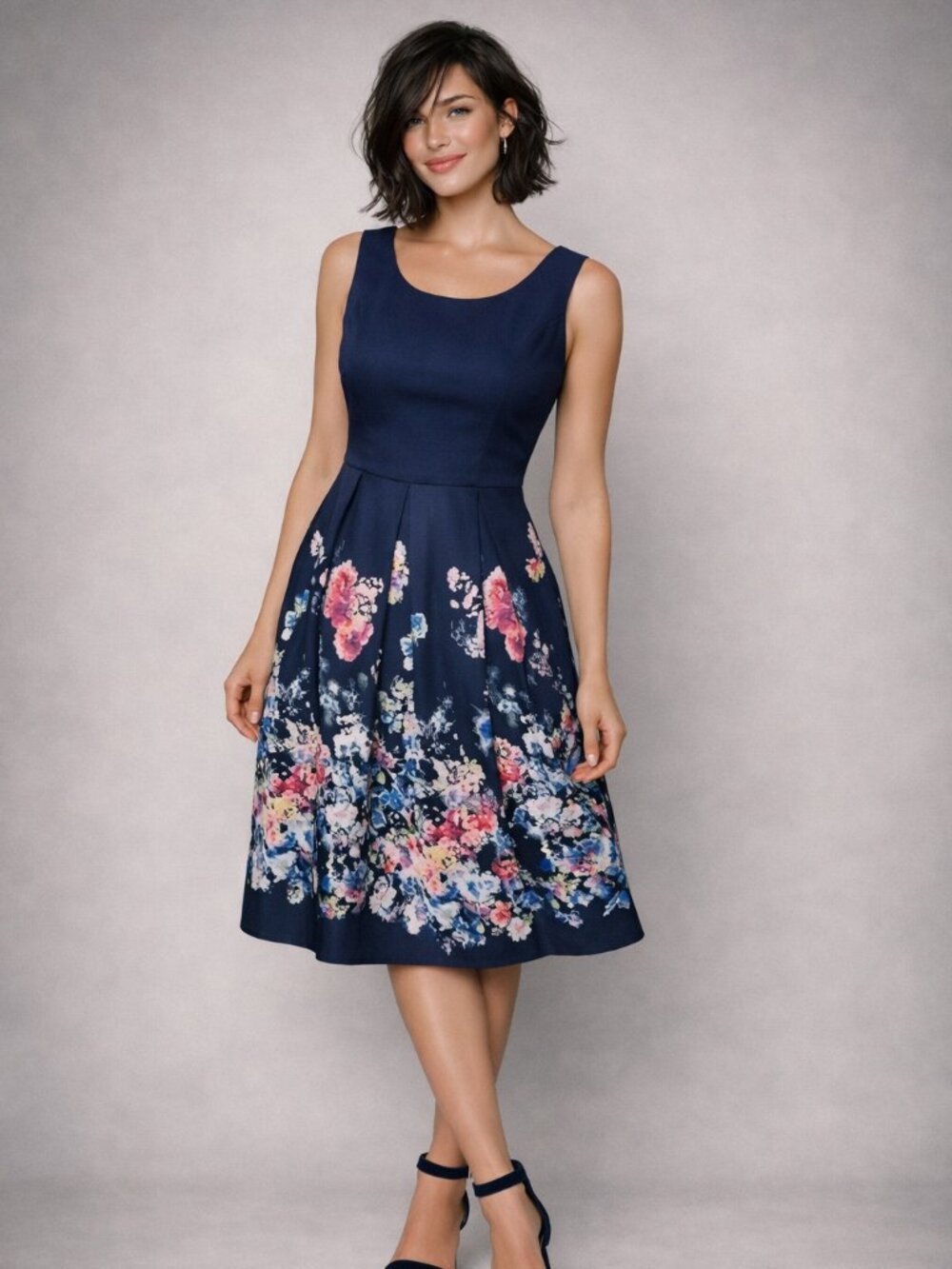 Love & Bravery Floral Fit & Flare  Dress